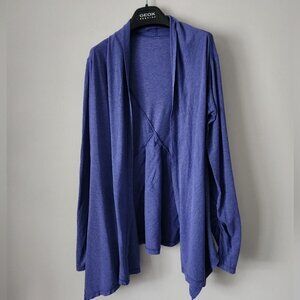 LULULEMON | Ivivva waterfall cardigan cotton purple girls sz 14